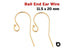 Gold Filled Ball End Ear Wire, 1 Size, (GF/306)